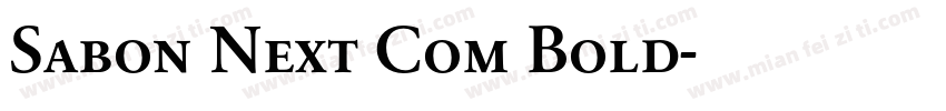 Sabon Next Com Bold字体转换